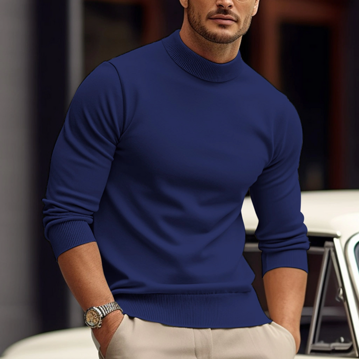 Valentin | Herren Mock Neck Langarm Shirt