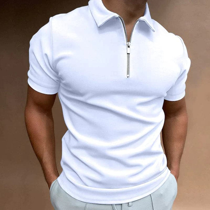 Erik | Herren Halb-Reißverschluss Kragen Polo-Shirt