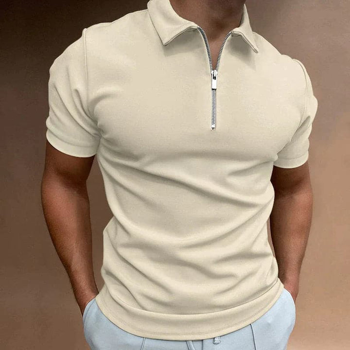Erik | Herren Halb-Reißverschluss Kragen Polo-Shirt