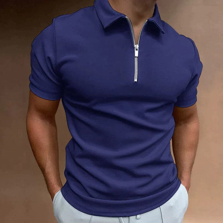Erik | Herren Halb-Reißverschluss Kragen Polo-Shirt