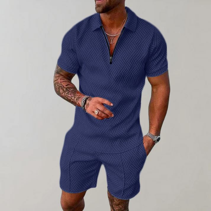 Anton | Herren Polo und Shorts Set, 2-teilig