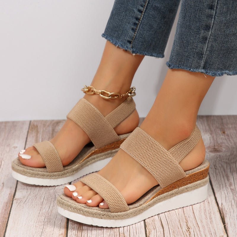 Emilia Cross-Strap Platform Summer Sandals