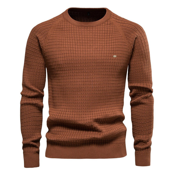 Oliver | Herren Strukturierter Winterpullover mit langen Ärmeln