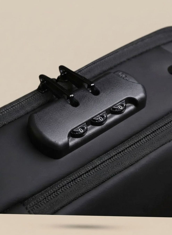 Multifunktionale Herren Umhängetasche wasserabweisend mit USB-Anschluss