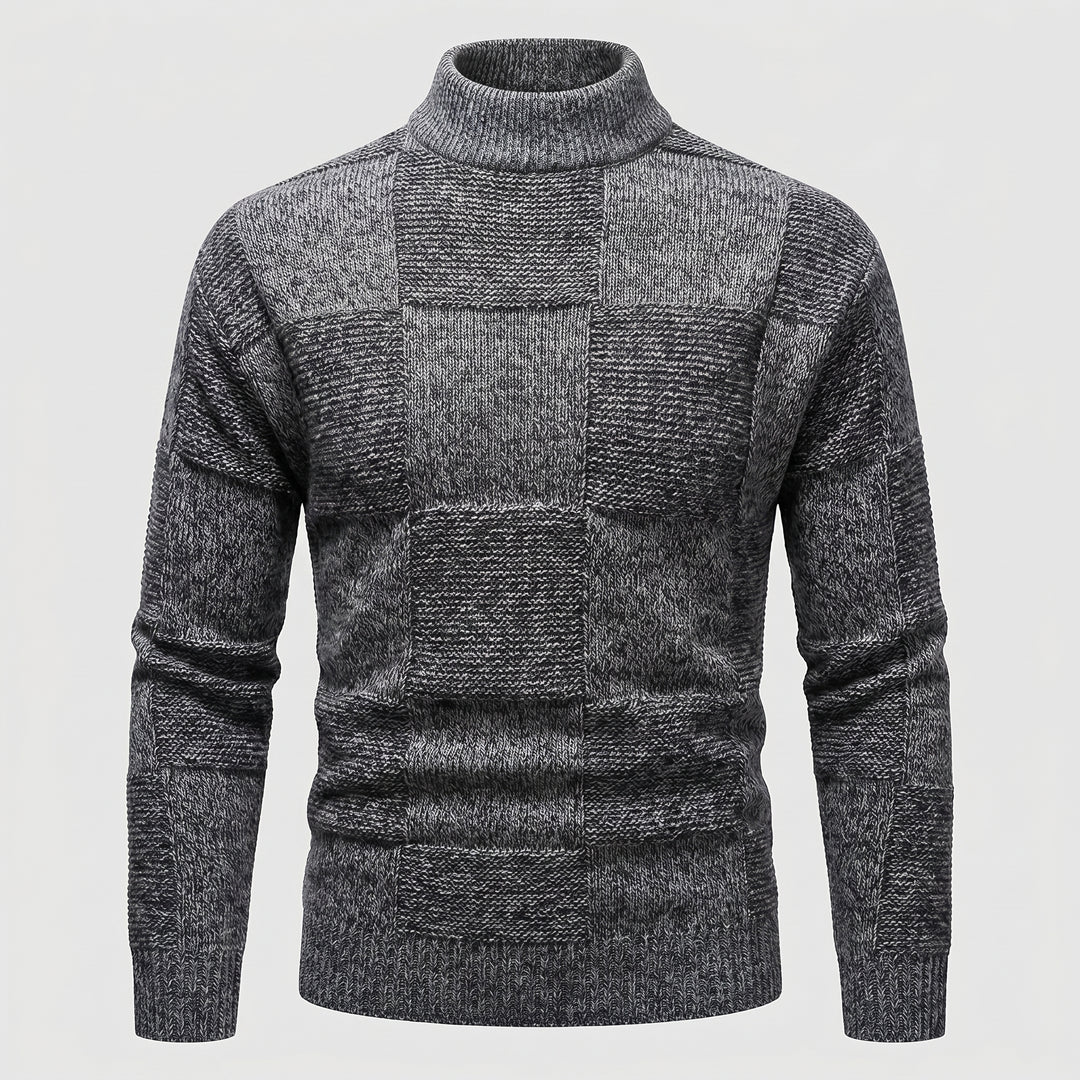 Andreas | Herren Frühlings Figurbetonter Rollkragenpullover