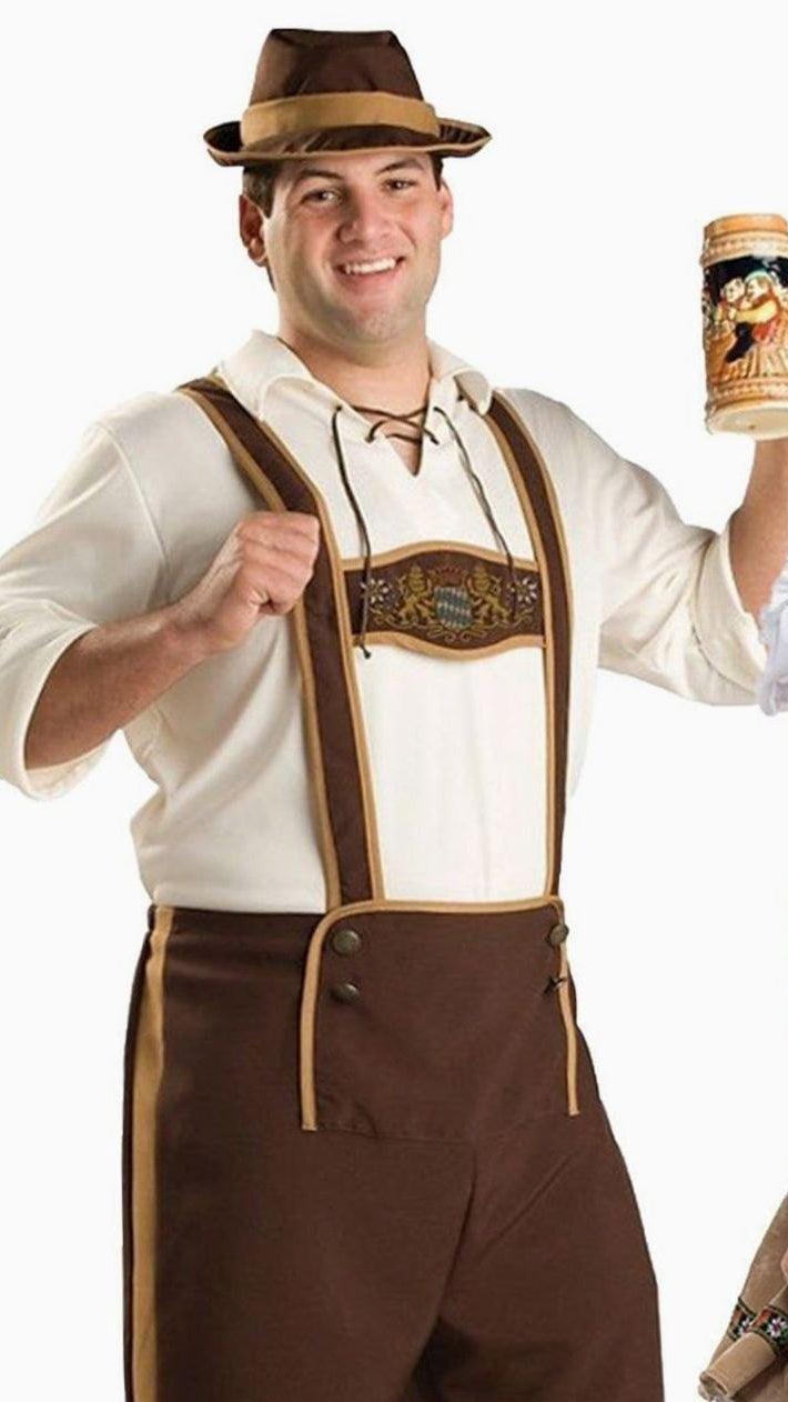 Oktoberfest Trachten-Set Lederhose Herren Dirndl Damen bayerisches Kostüm