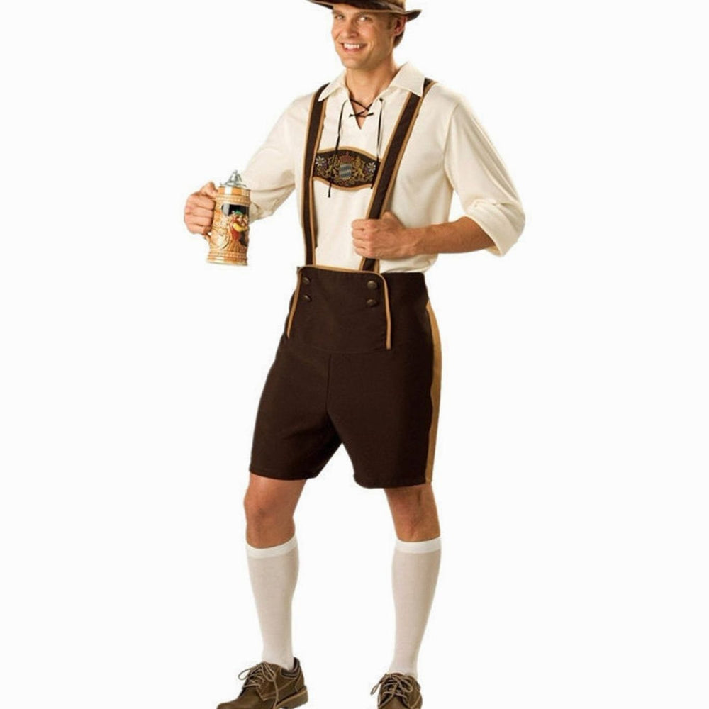 Oktoberfest Trachten-Set Lederhose Herren Dirndl Damen bayerisches Kostüm