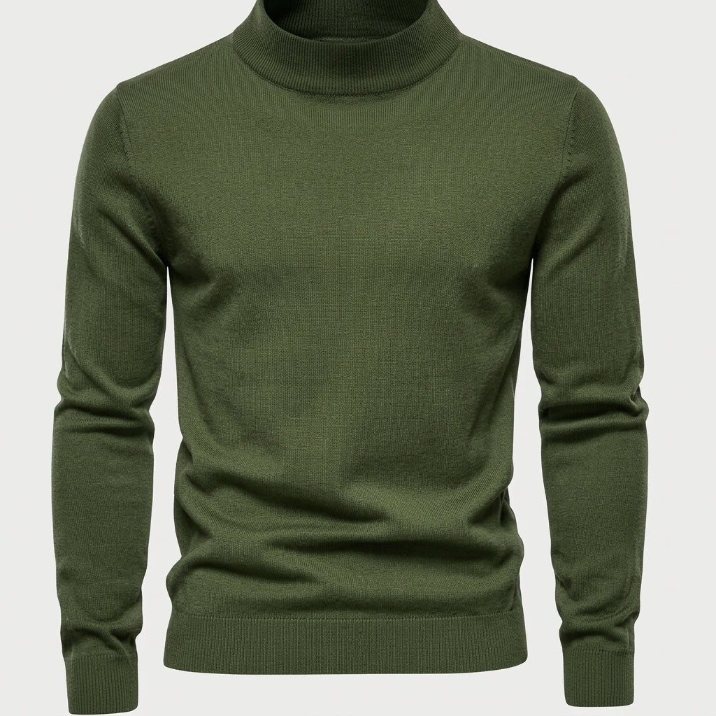 Alexander | Herren Frühlings Slim-Fit Rollkragenpullover