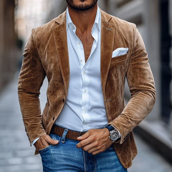 Gunnar | Herren Maßgeschneiderte Smart-Casual Jacke aus Wildleder