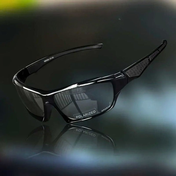 Polarisierte Sport-Sonnenbrille Herren Damen UV-Schutz Outdoor - Grau