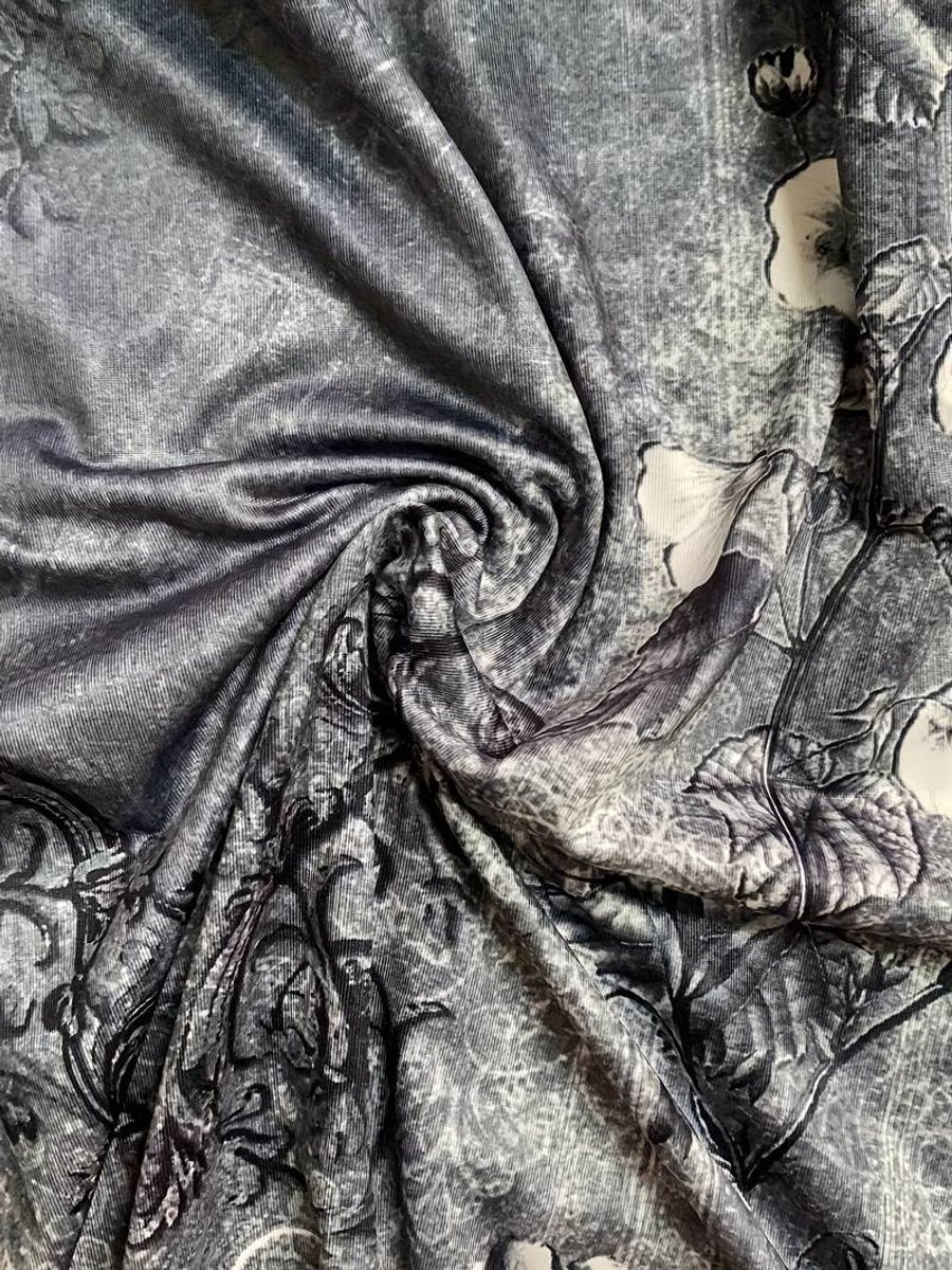 Ärmelloses V-Ausschnitt Kleid mit buntem Kunstdruck Minikleid