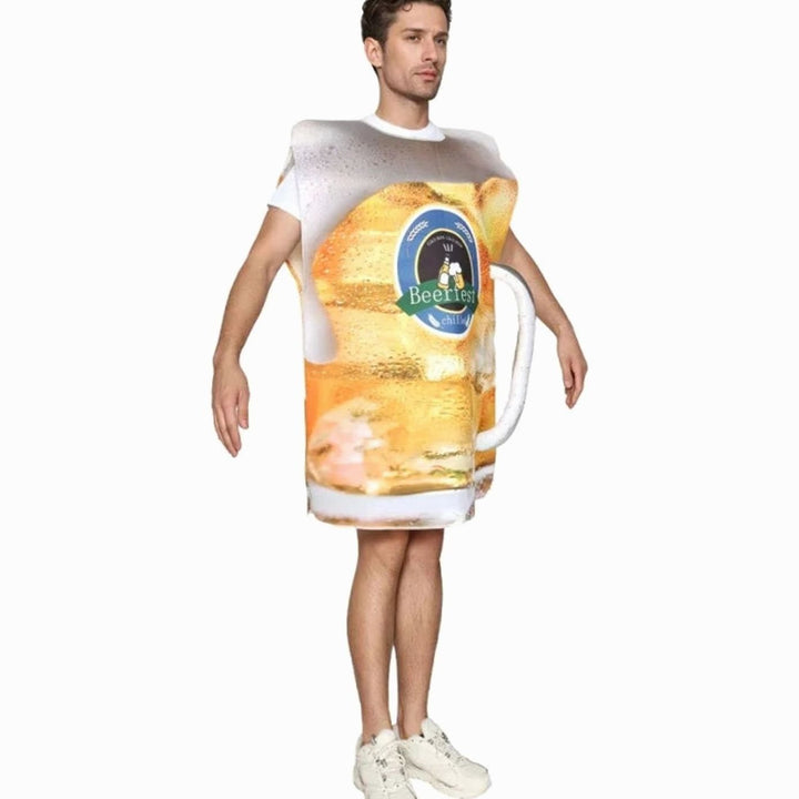 Unisex Bierkrug Kostüm Lustiges Oktoberfest Faschingskostüm Erwachsene