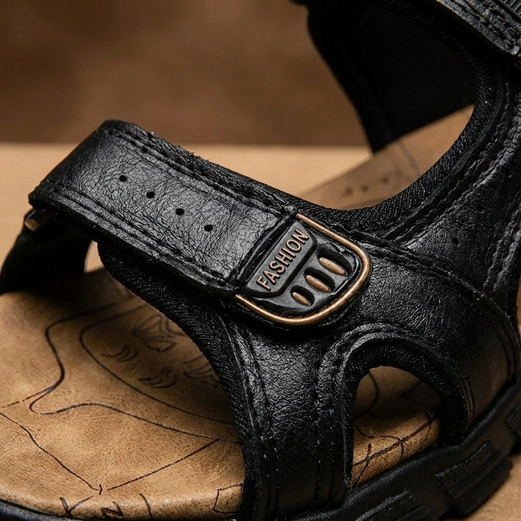 Unisex Outdoor-Trekkingsandalen mit Klettverschluss griffiger Laufsohle
