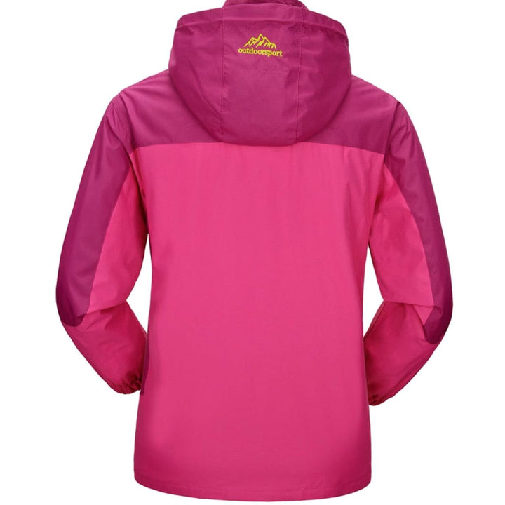 Wasserdichte Damen-Outdoorjacke mit Kapuze Winddicht