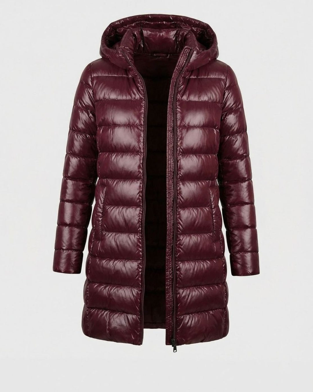 Winterjacke Damen Ultraleichte Slim-Fit Daunenjacke mit Kapuze