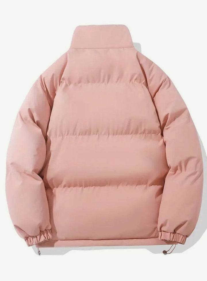 Winterjacke Damen Warme Gesteppte Puffer Stehkragen Outdoorjacke